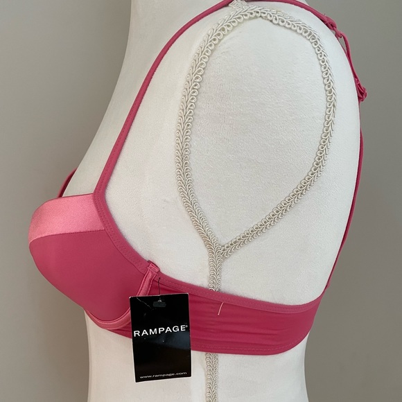 Rampage Push Up Bra 34B, Hot Pink, New with Tags - Picture 6 of 11
